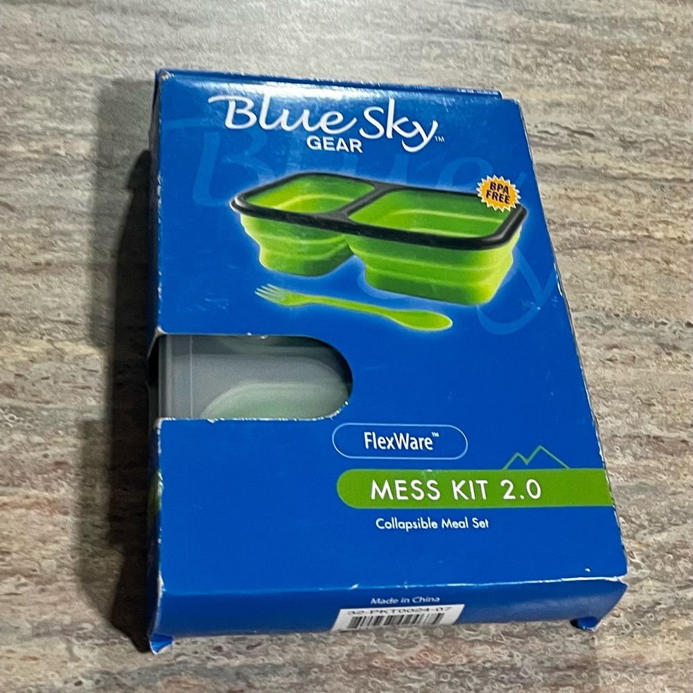 Blue Sky Gear Collapsible Meal Set - Green. With Spoon/ Fork